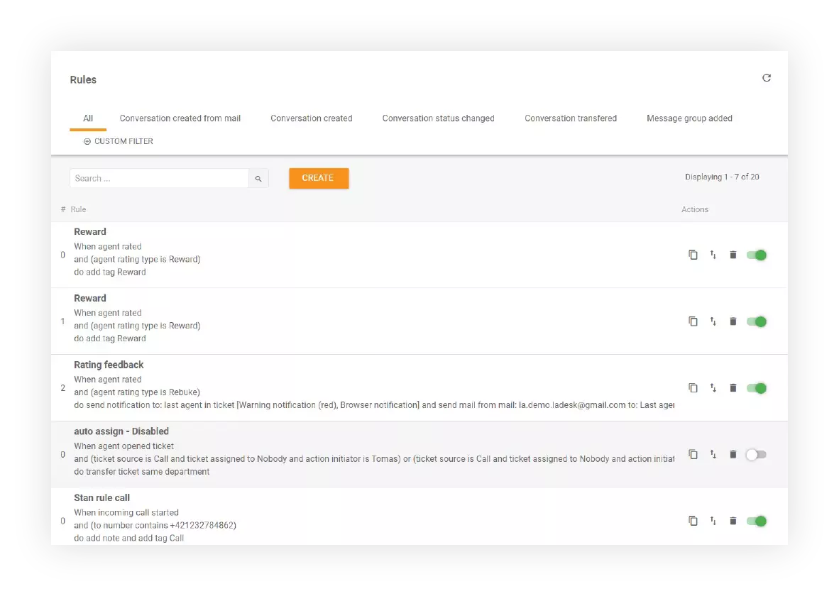 Taisyklės-funkcija-LiveAgent