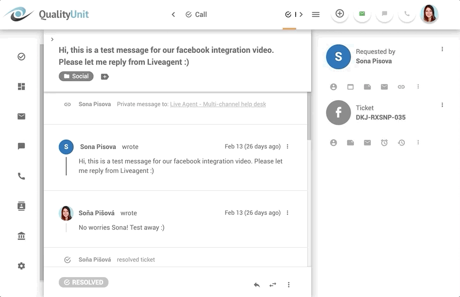 LiveAgent bilietavimas