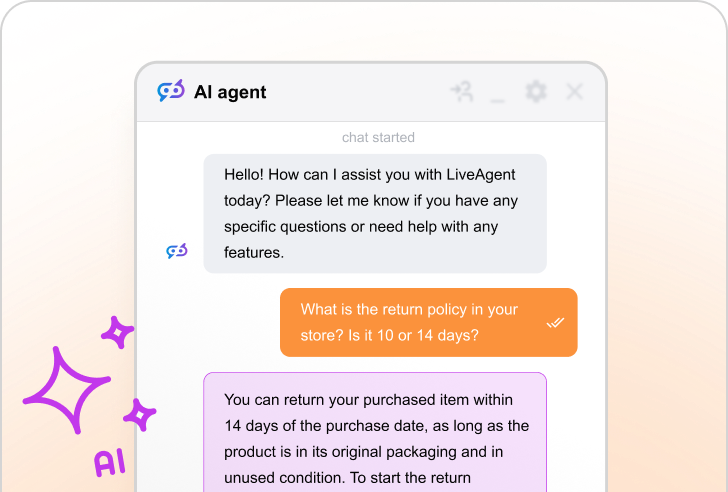 LiveAgent AI Chatbot funkcija