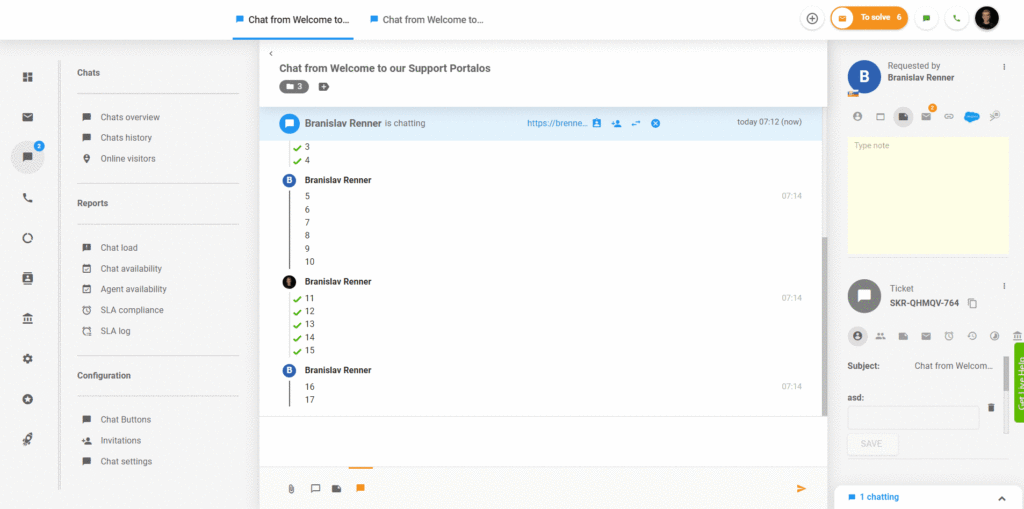 Trūkstamas tekstas pokalbiuose LiveAgent