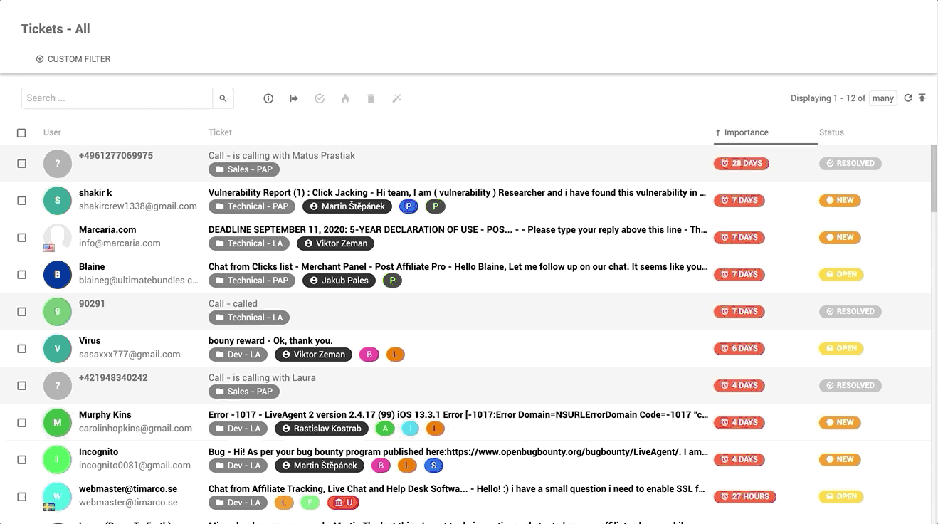 Universalios pašto dėžutės pavyzdys