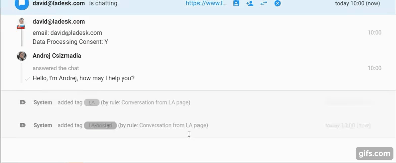 Realaus laiko rašymo peržiūros pavyzdys