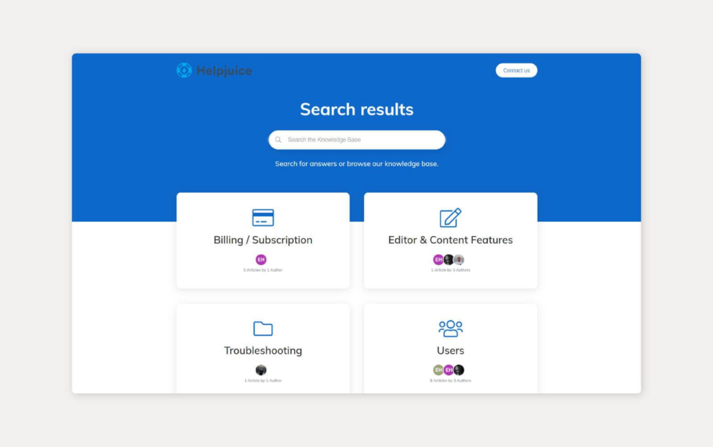 HelpJuice žinių bazės sistema naudojant