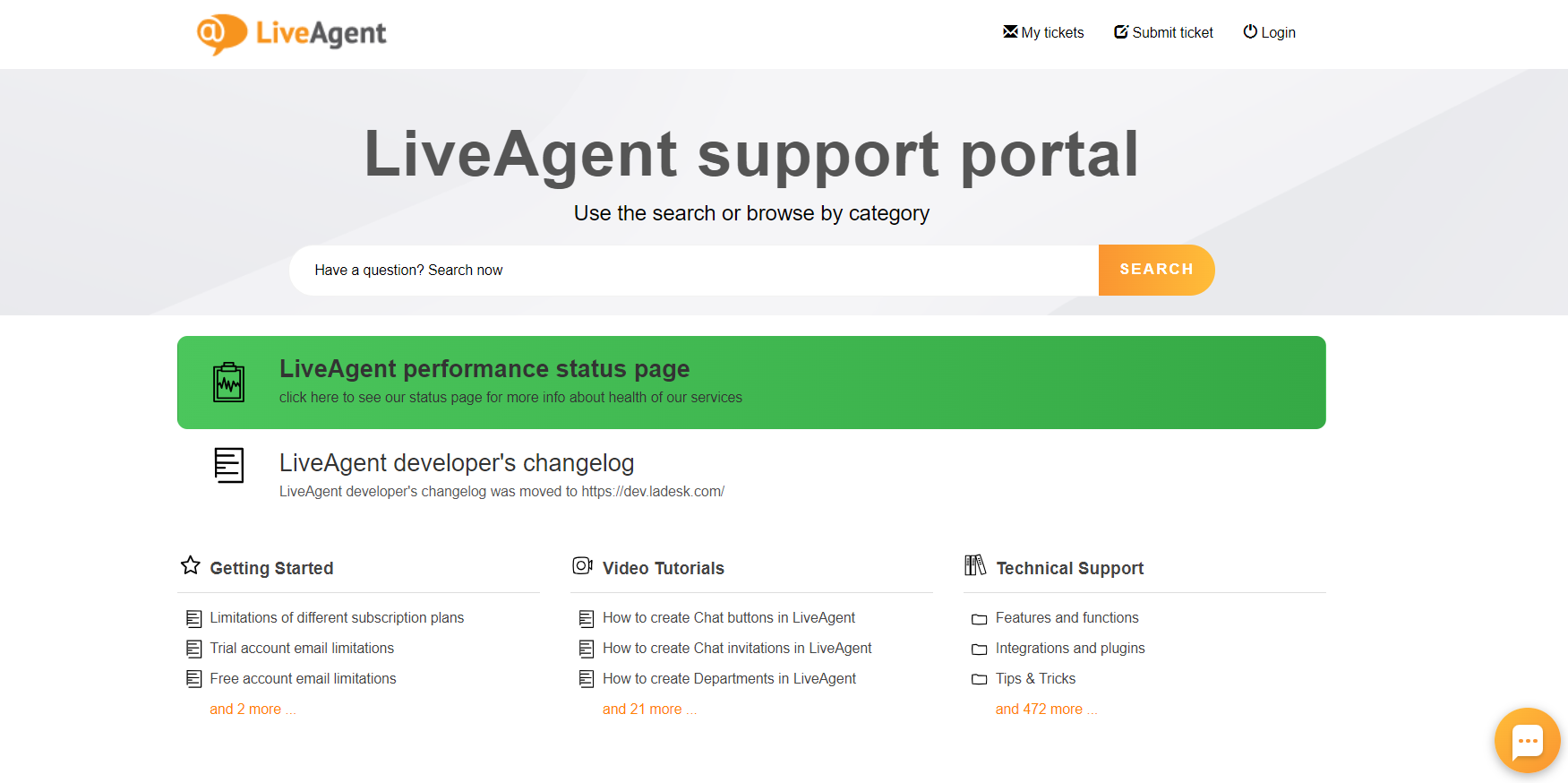LiveAgent palaikymo portalo nuotrauka
