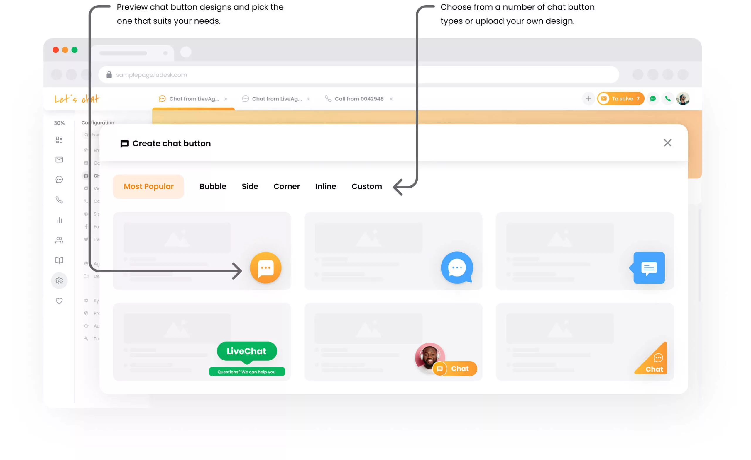 Realaus laiko rašymo rodinys LiveAgent