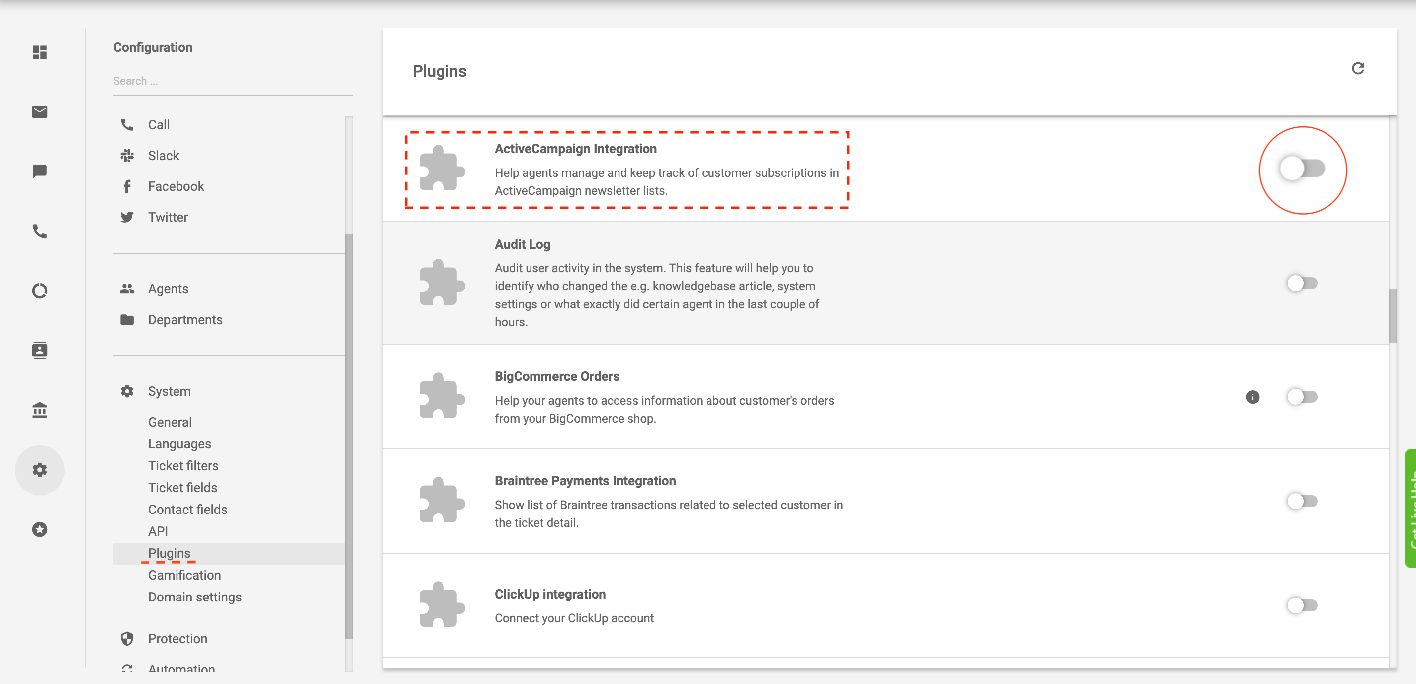 El pašto automatizavimo integracijos LiveAgent pavyzdys