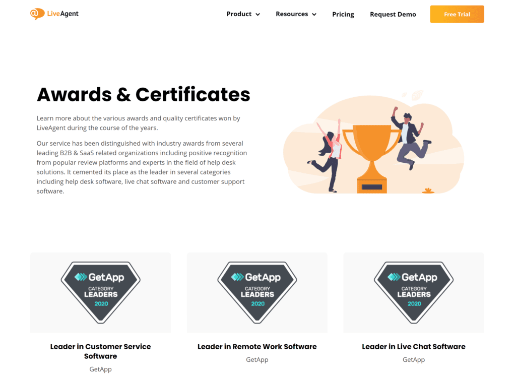 Awards and recognition for customer experience software