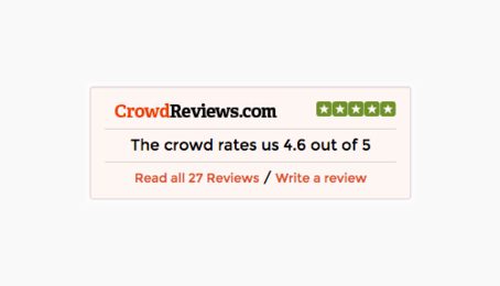Crowd Reviews įvertinimas 4,6 iš 5