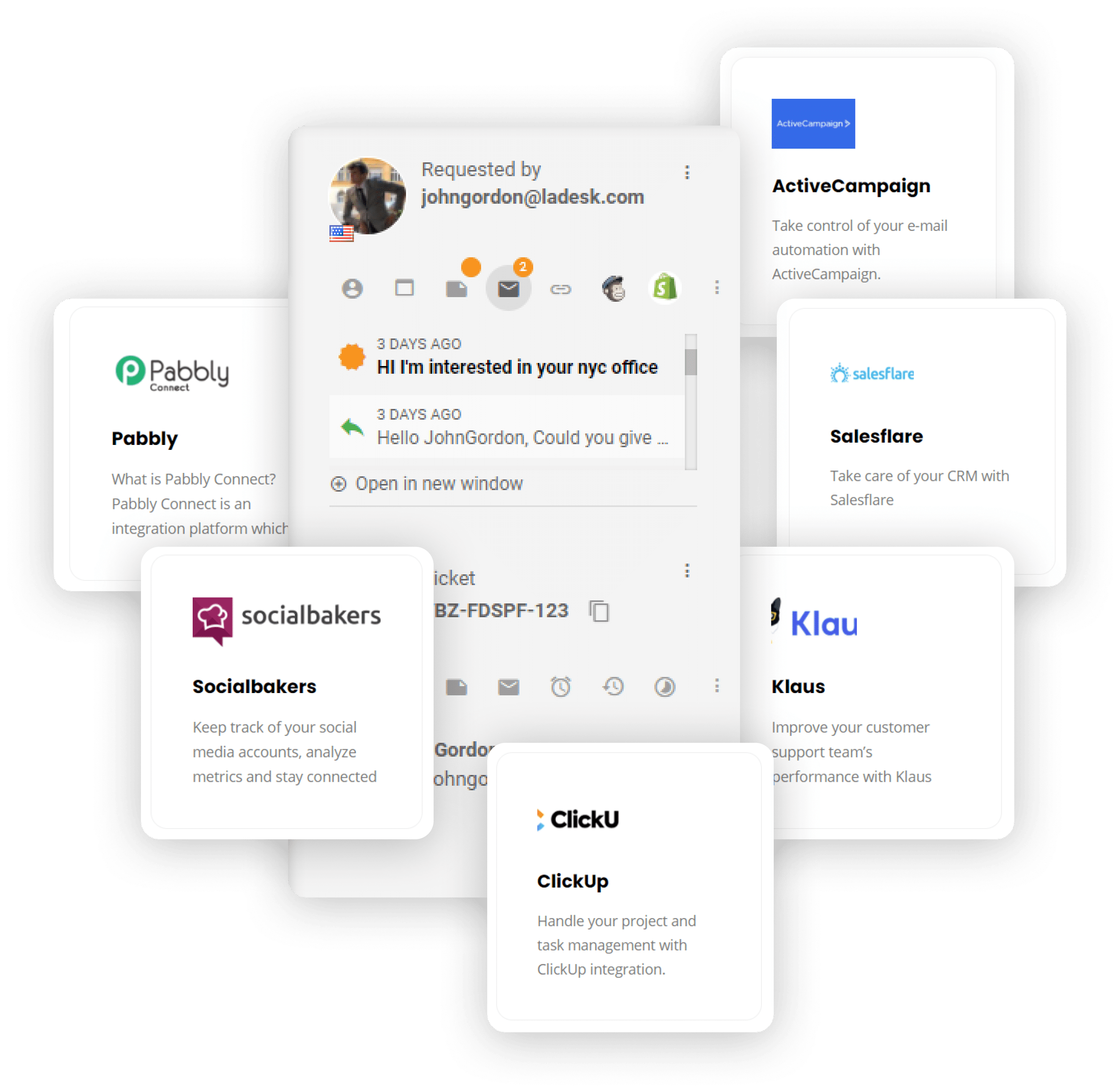 LiveAgent CRM integracijos