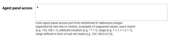 Agentų skydelio IP baltasis sąrašas LiveAgent