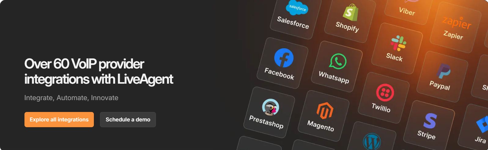 VoIP telefono numerio konfigūracija LiveAgent skambučių centro nustatymuose
