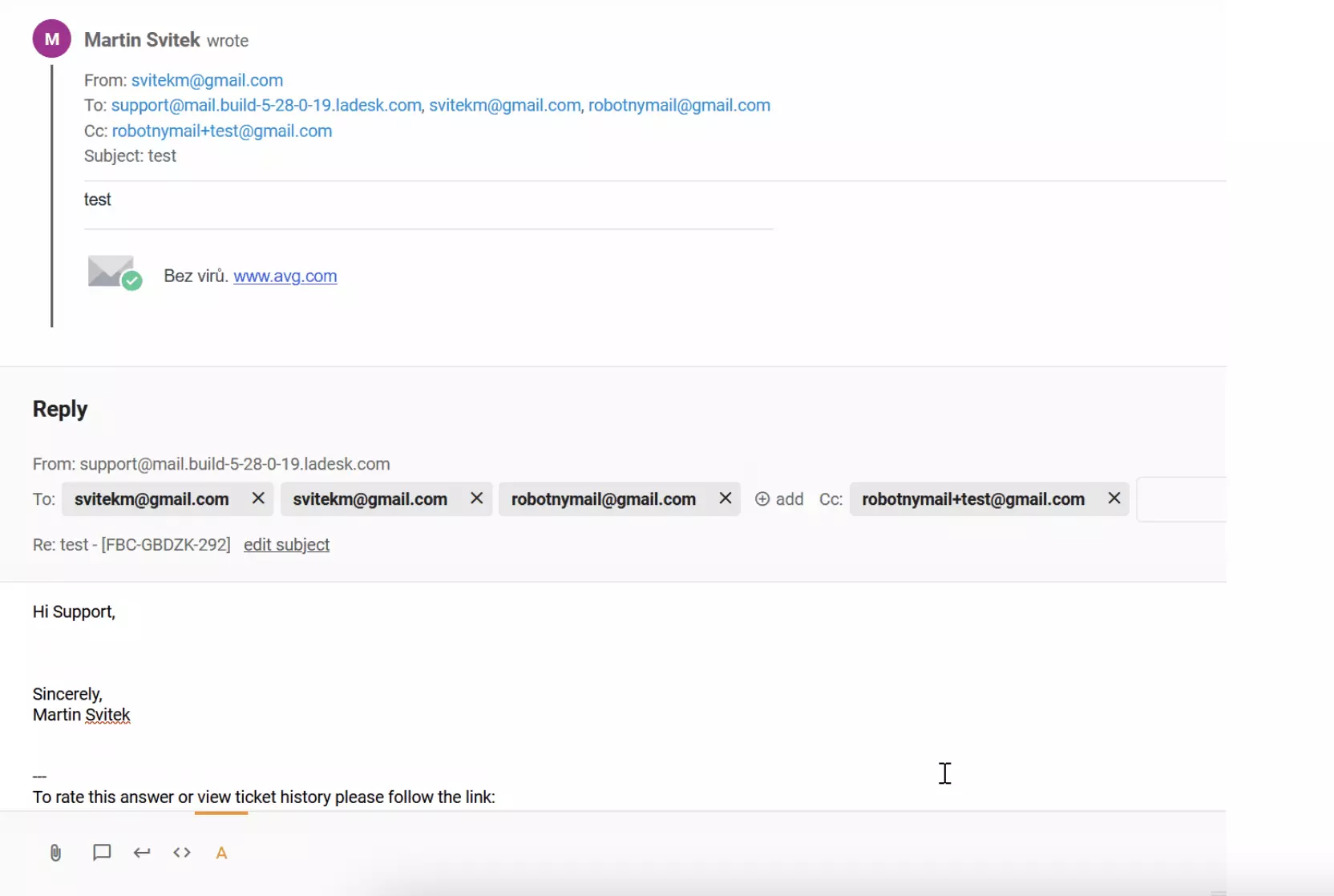 Klaida su dublikuotu gavėju cc LiveAgent bilietuose