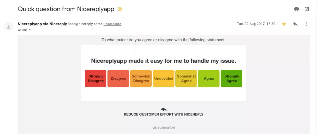 Klientų pastangų įvertinimo skalė nuo 1 iki 7