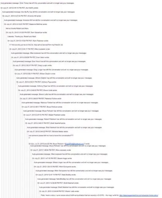 Ilga ir neorganizuota el. pašto grandinė.