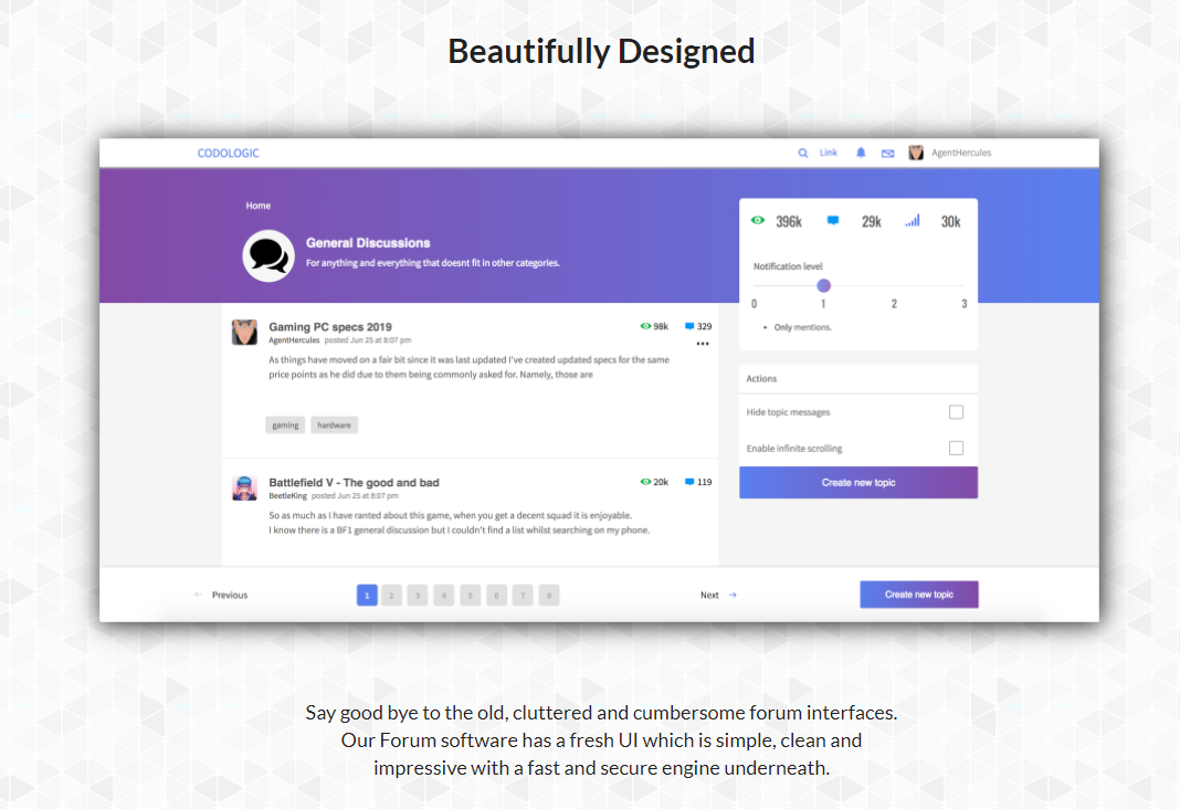 Codoforum community forum software