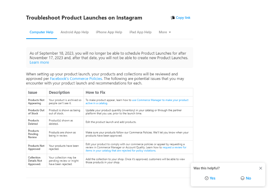 Instagram trikdžių šalinimas