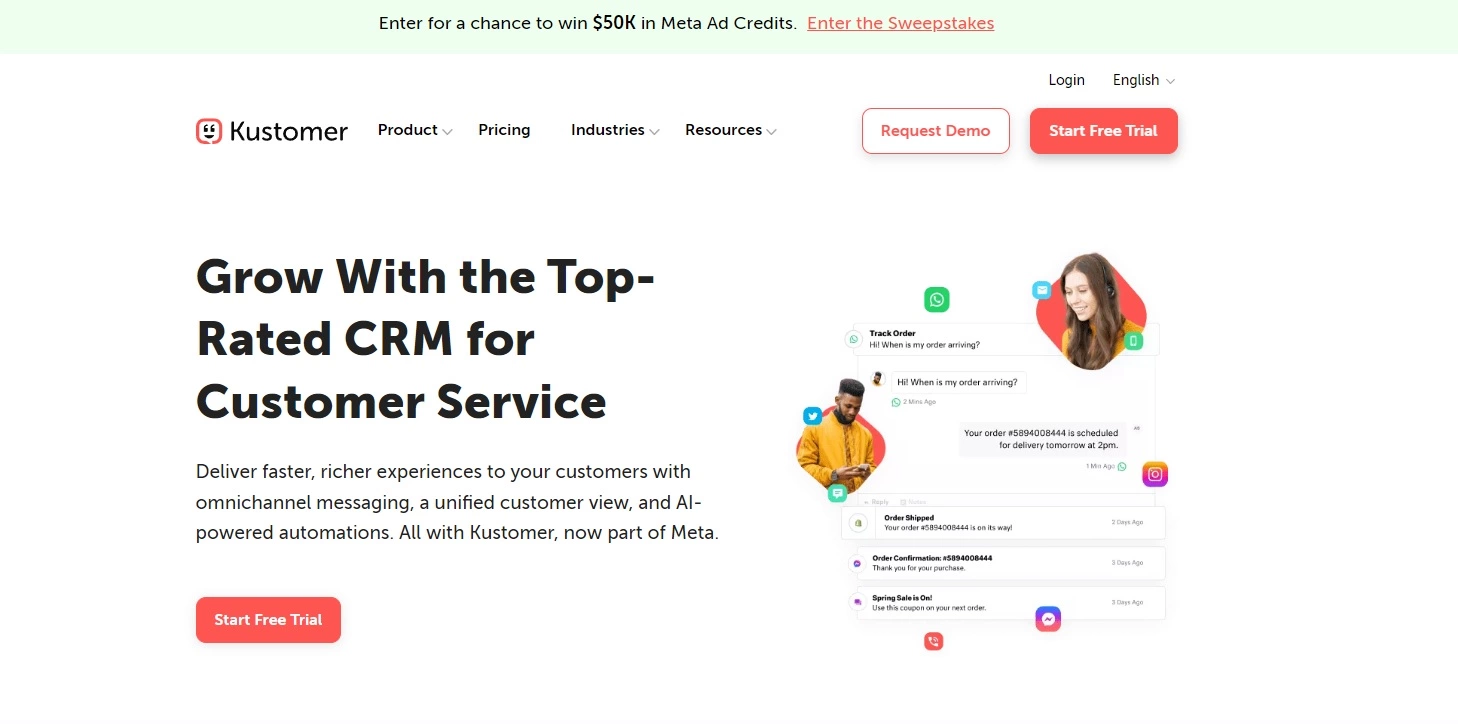 Kustomer help desk programinė įranga