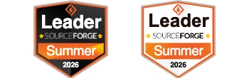 „LiveAgent“ 2026 m. vasaros lyderio ženkliukas iš „SourceForge“