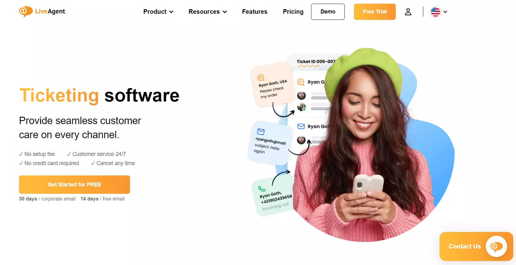 LiveAgent bilietų ir el. pašto valdymo sistema