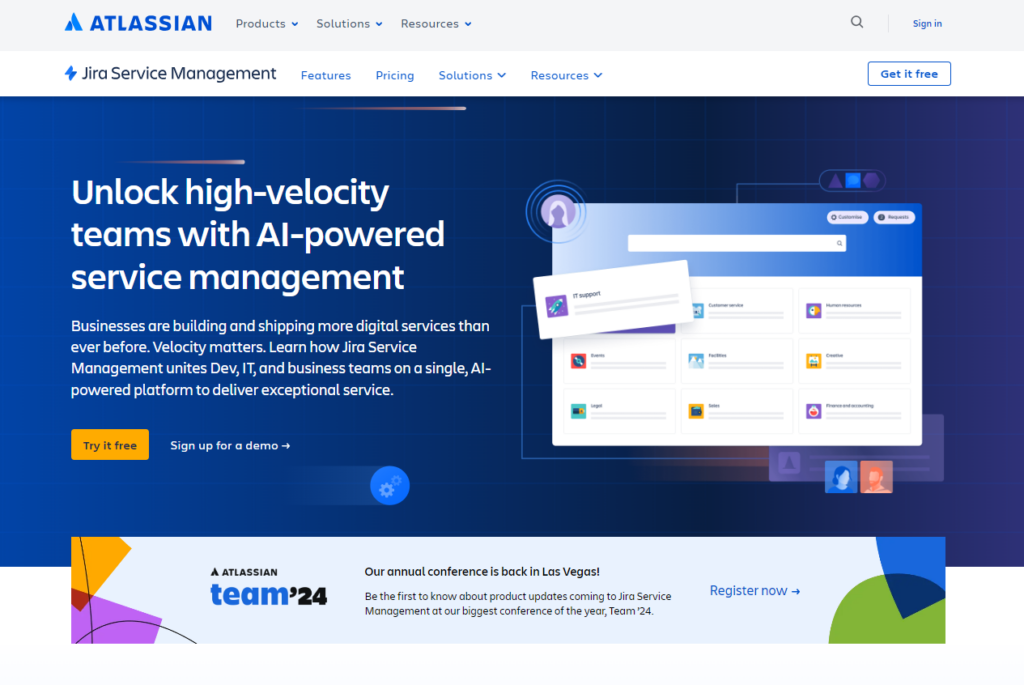 Jira Service Management pradžios puslapis, Help Scout alternatyva pagalbos stalo programinei įrangai