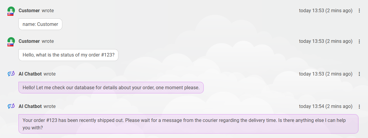 Socialinės žiniasklaidos ir chatboto pokalbių sąsaja