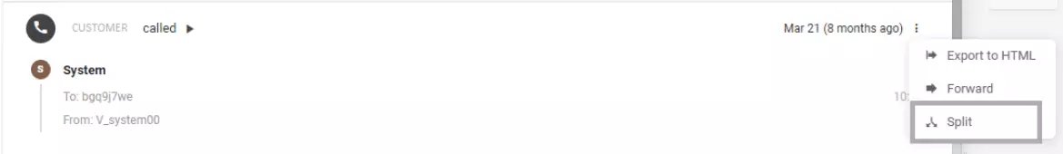 Vienos el. pašto gijos padalijimas į kelis el. laiškus, siekiant išvengti painiavos ir netvarkos