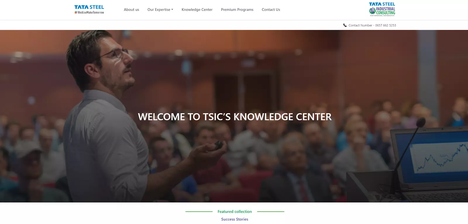 Tata Steel žinių centro puslapis