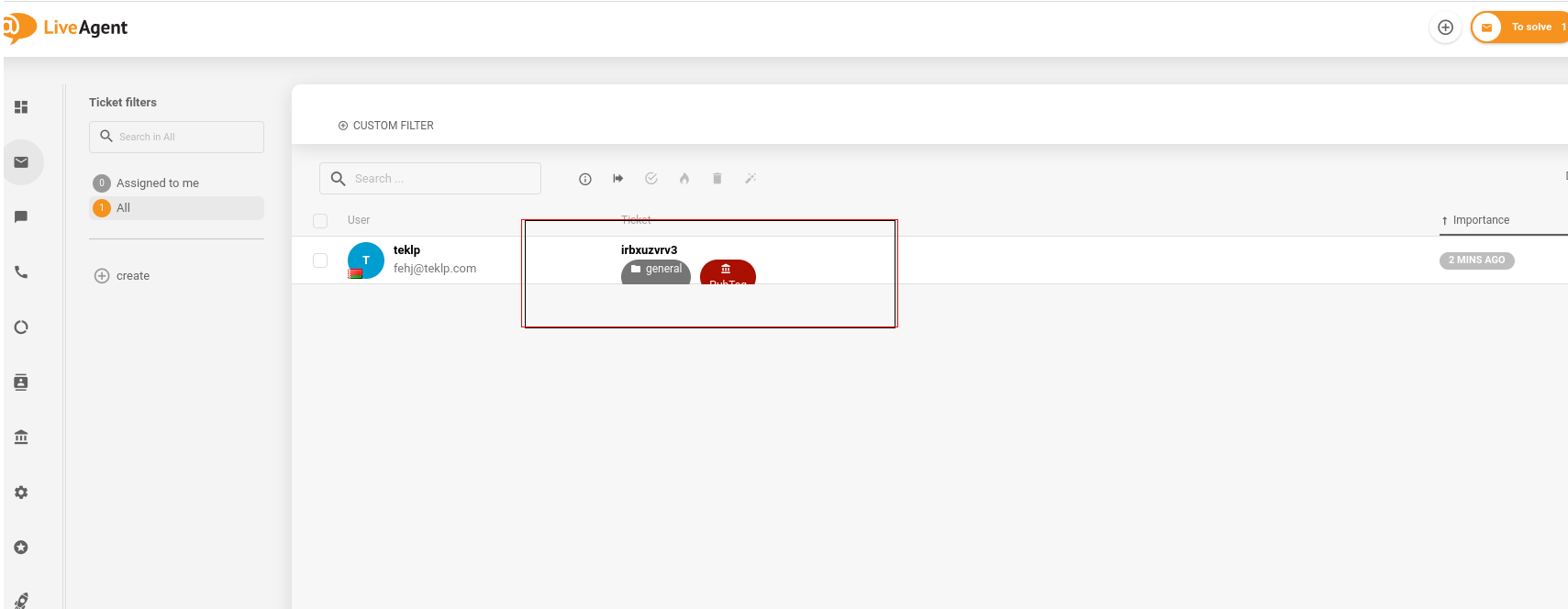 Sugedęs žymų dizainas LiveAgent