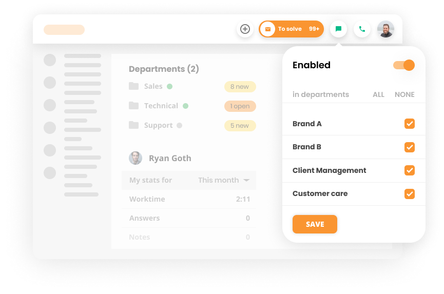 Pokalbio paskirstymo pavyzdys