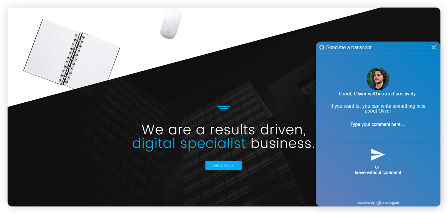 Verslo pokalbio po pokalbio apklausos pavyzdys