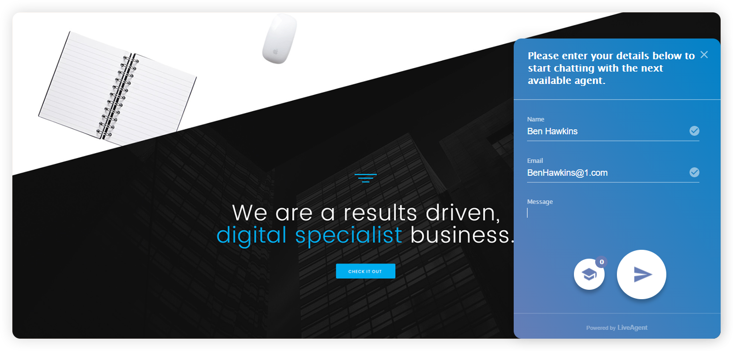 Verslo kontaktų formos pavyzdys