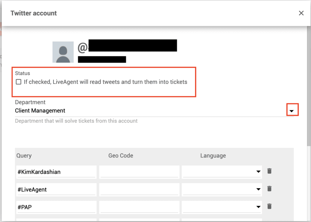 Twitter" stebėjimas minėjimų