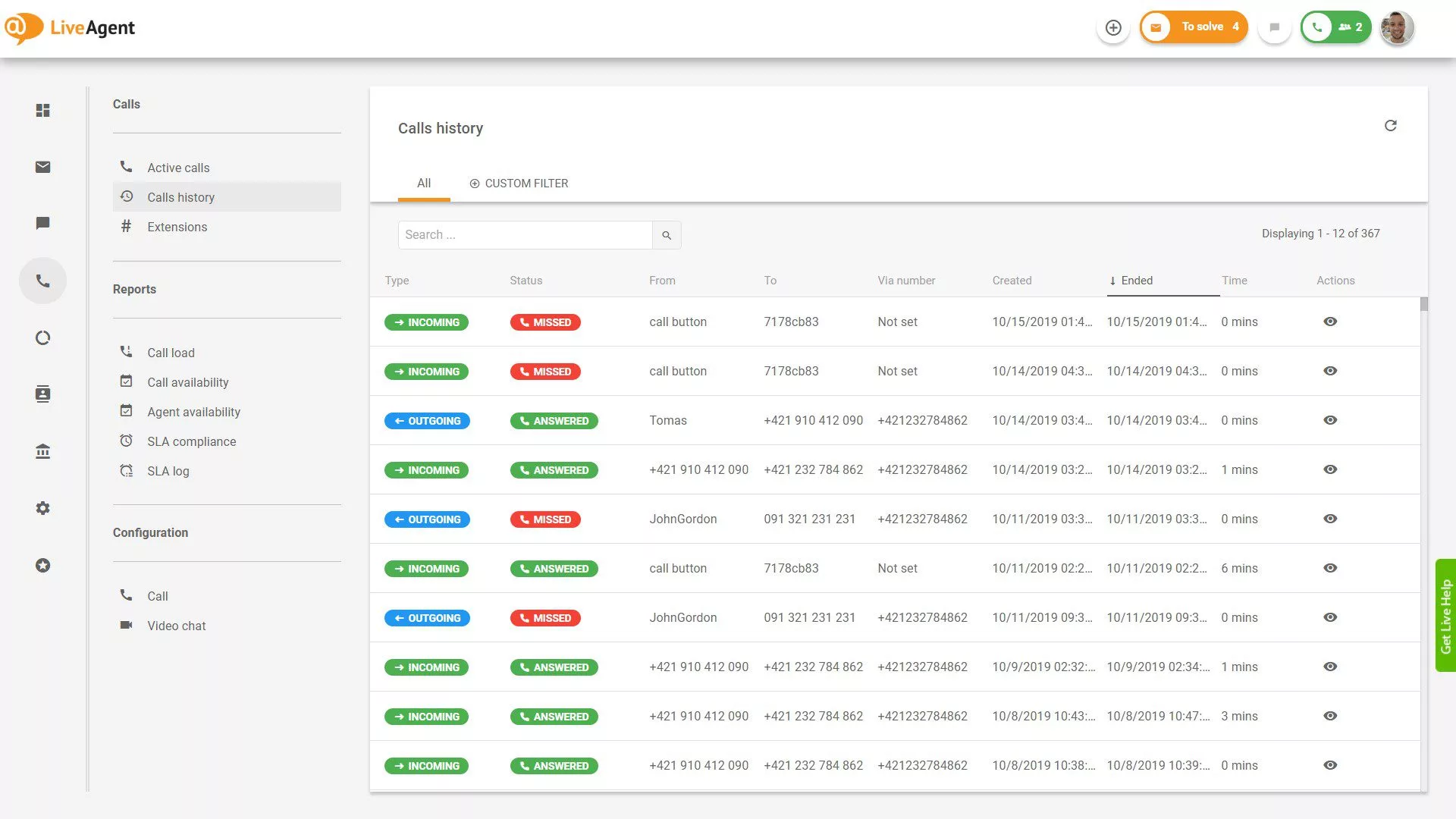 LiveAgent skambučių centro apžvalga