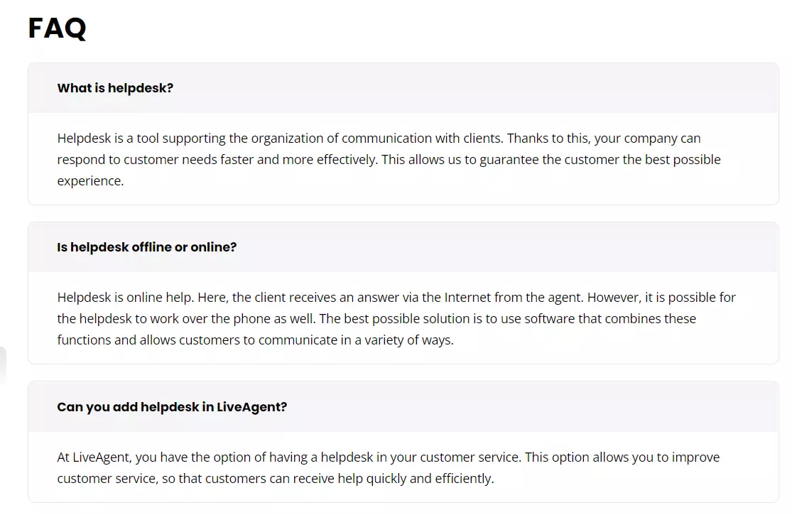 LiveAgent DUK pavyzdys