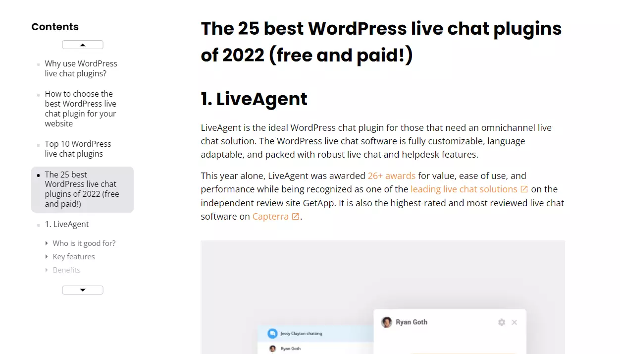 Antraštės žymų pavyzdys