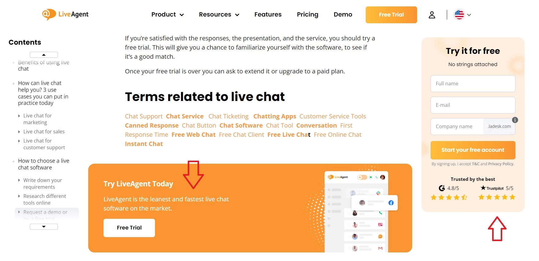 LiveAgent vertės įrodymas