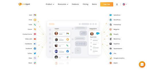 LiveAgent palaikymo tiketų sistema