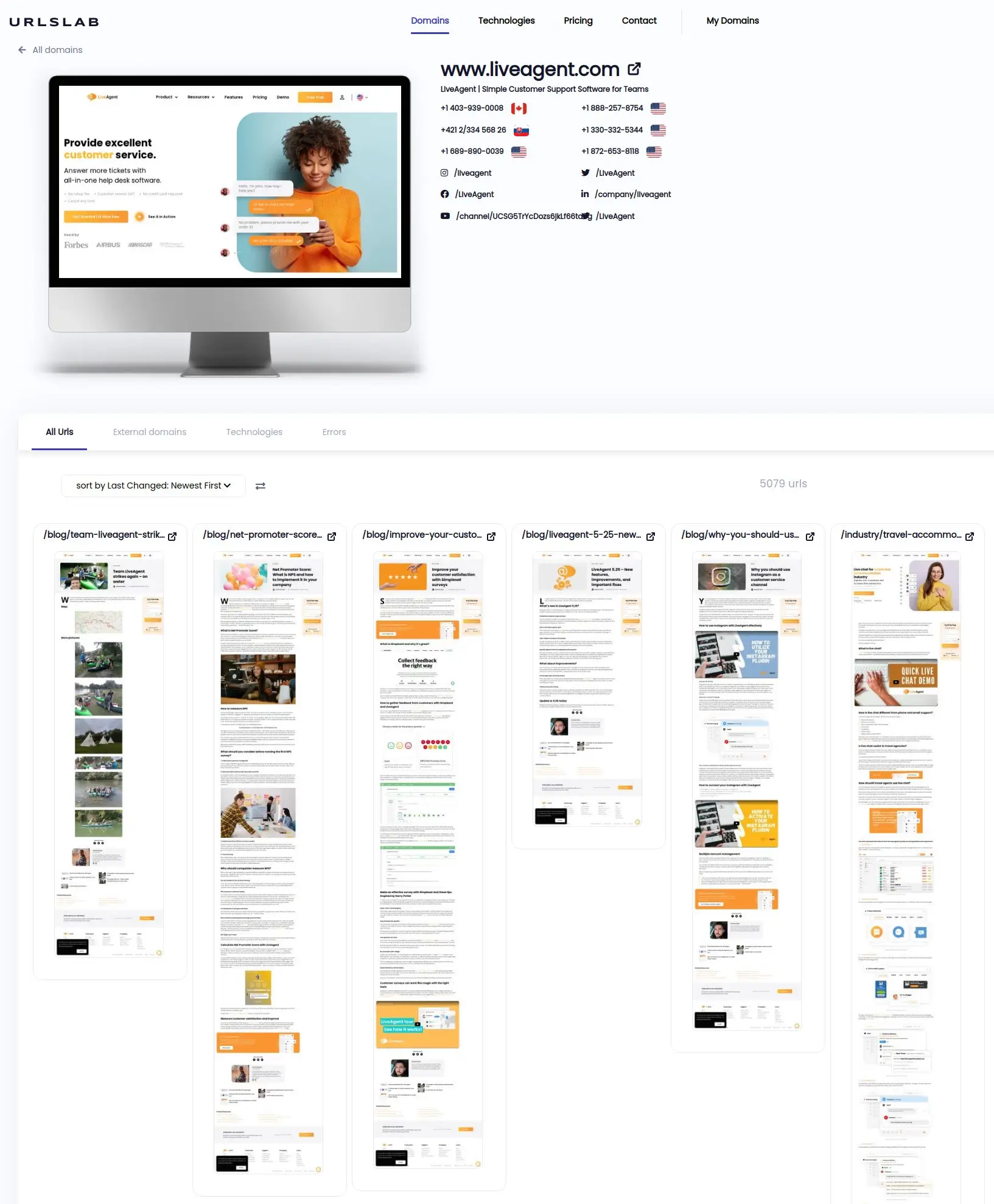 Greita vizualinė svetainės nuotraukų peržiūra