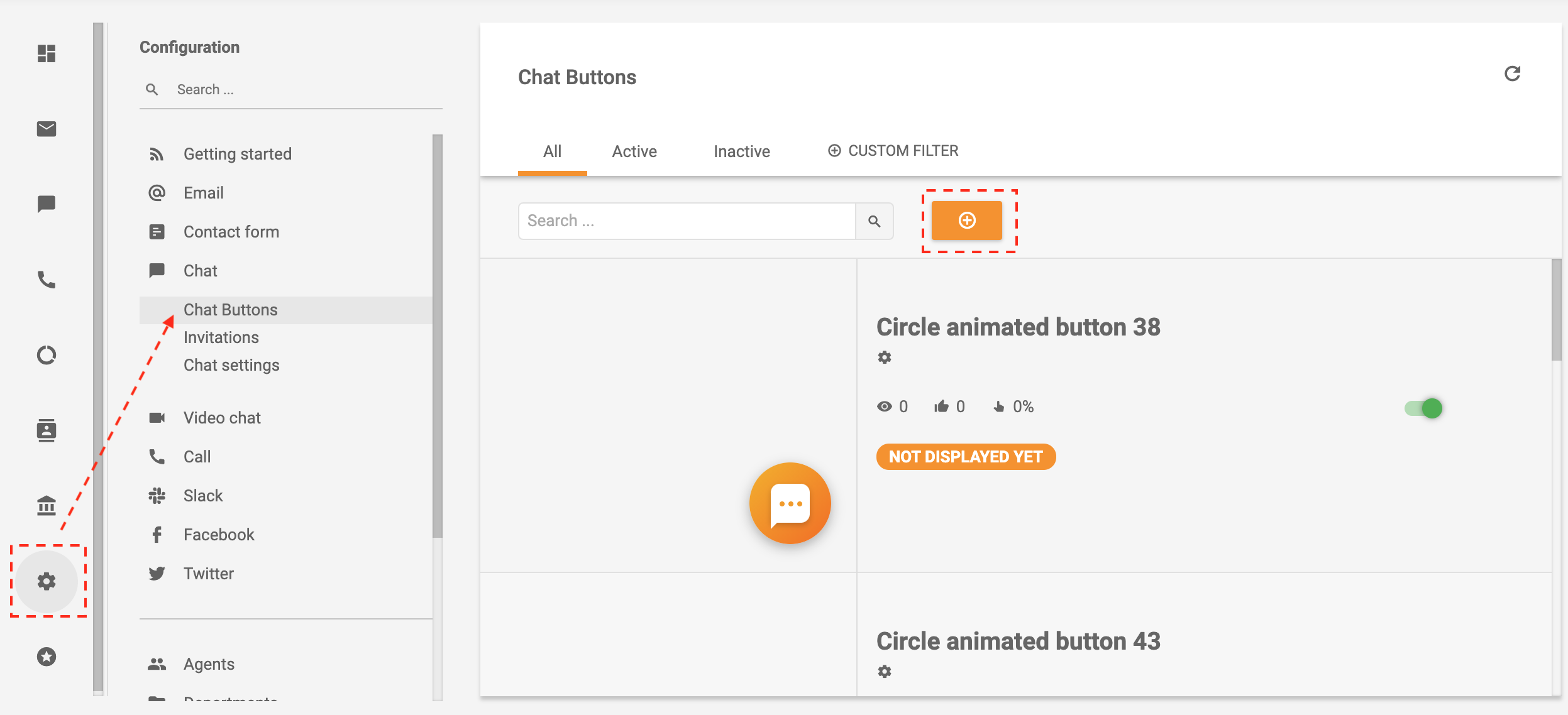 LiveAgent - Sukurkite pokalbio mygtuką