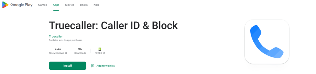 Truecaller: Caller ID & Block Google Play svetainė