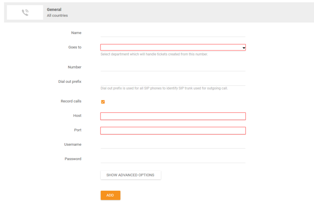 Bendri skambučio nustatymai