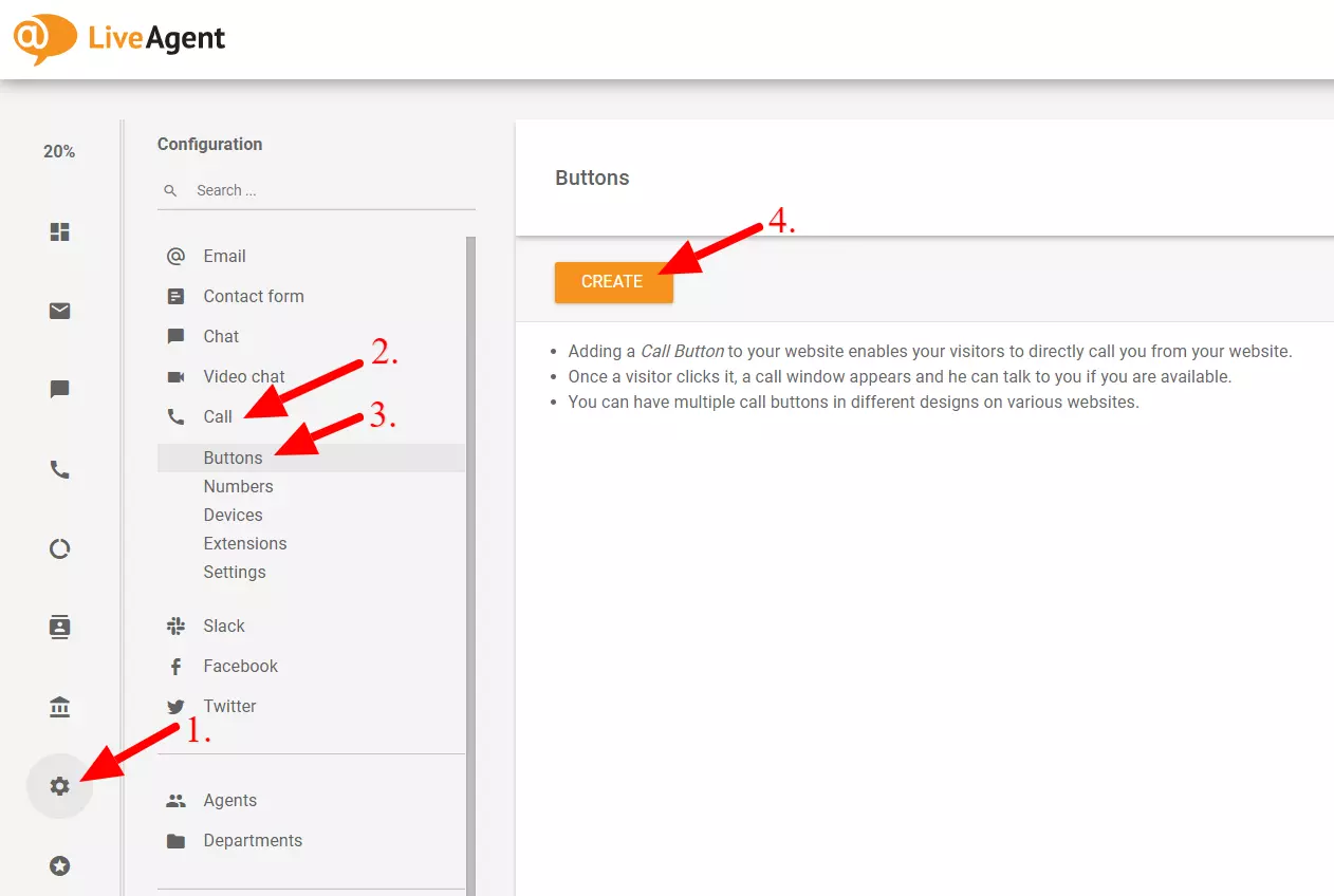 sukurti skambučio mygtuką