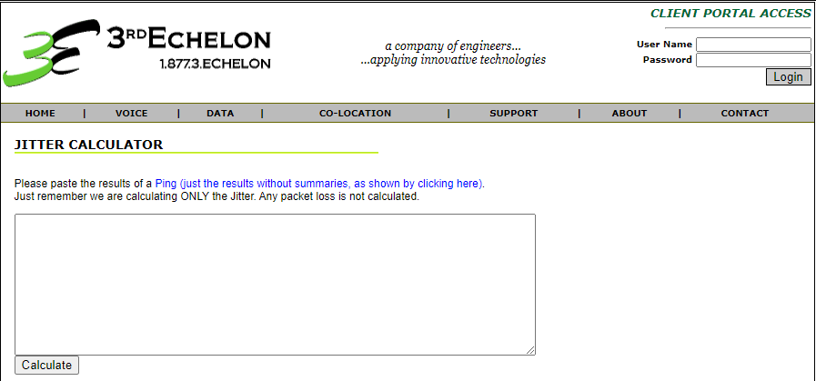 Jitter skaičiuoklės pavyzdys