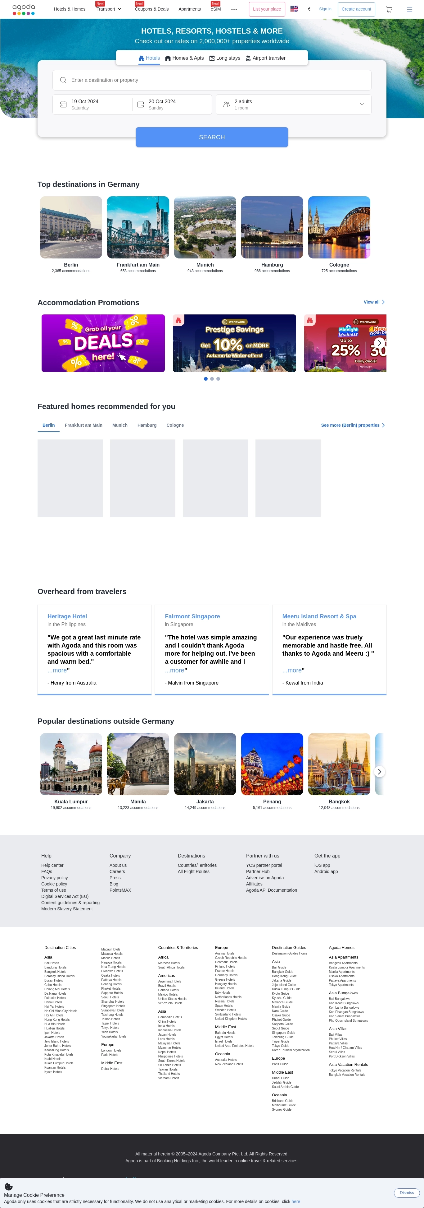 Agoda pagalbos tarnybos kontaktai
