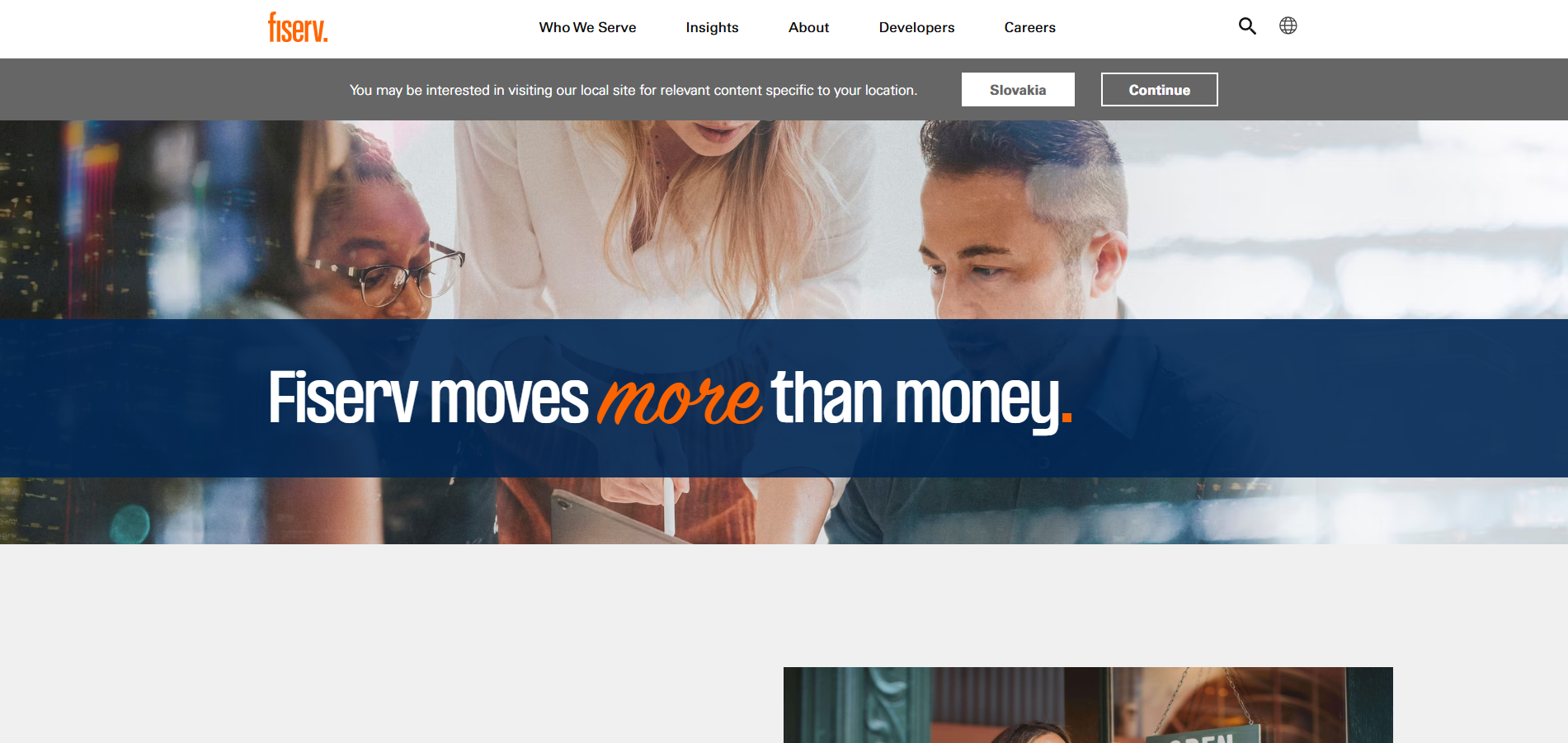 Fiserv pagalbos stalo kontaktai