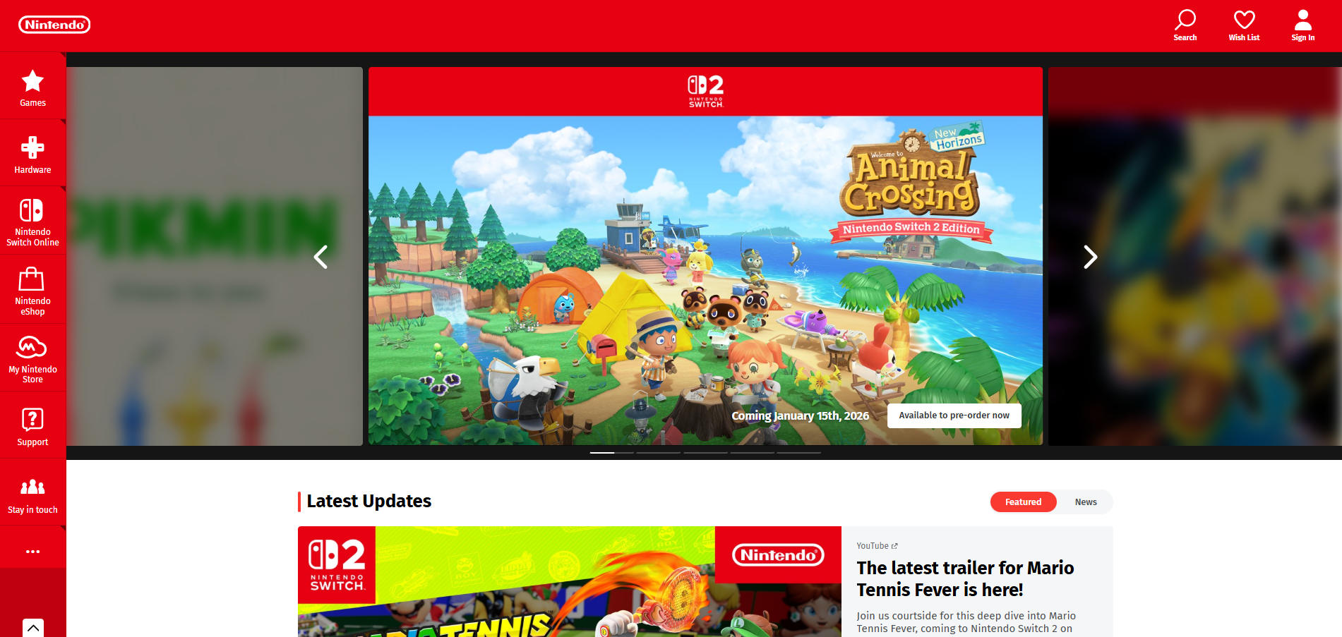 Nintendo pagalbos stalo kontaktai