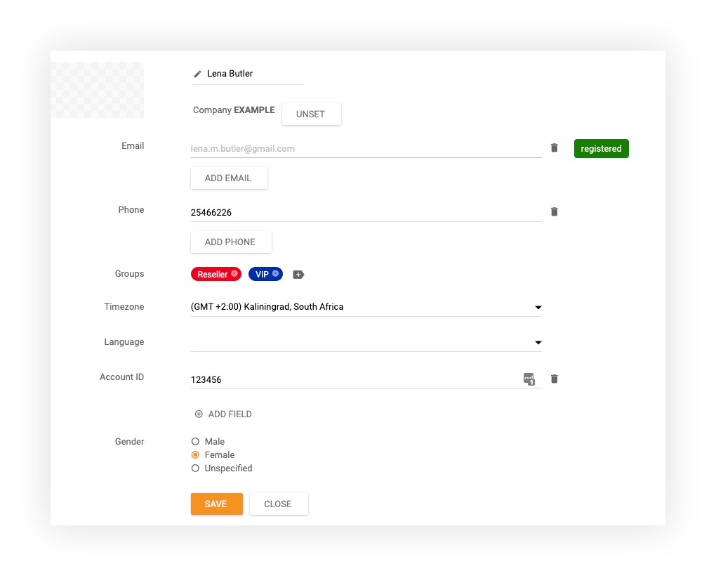 Kontakto pridėjimas LiveAgent