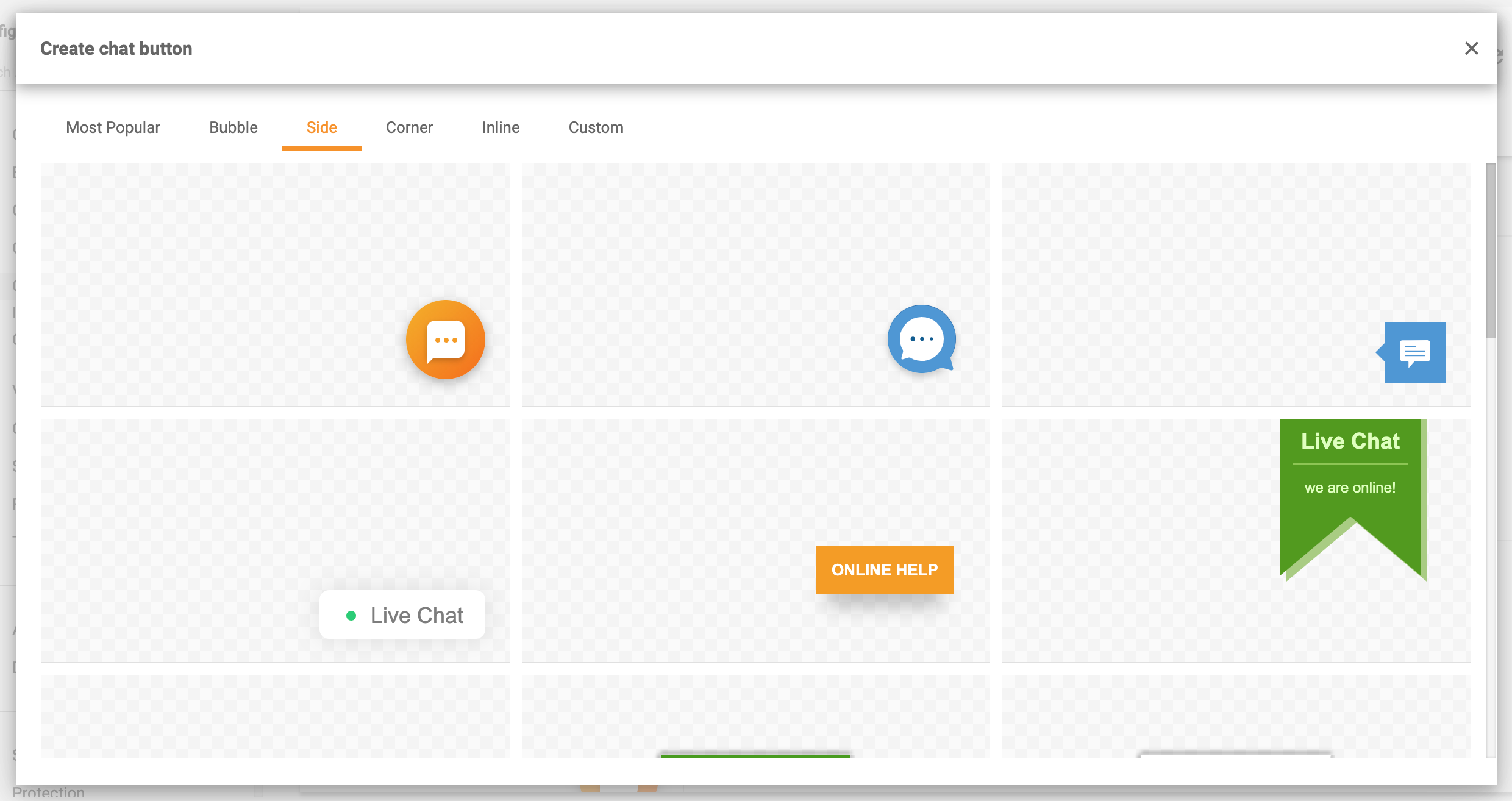 Šoniniai pokalbio mygtukai