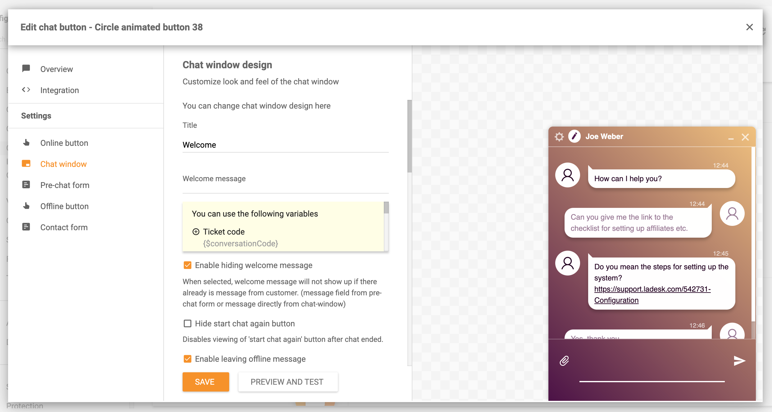 Suprojektuokite savo realaus laiko pokalbį LiveAgent