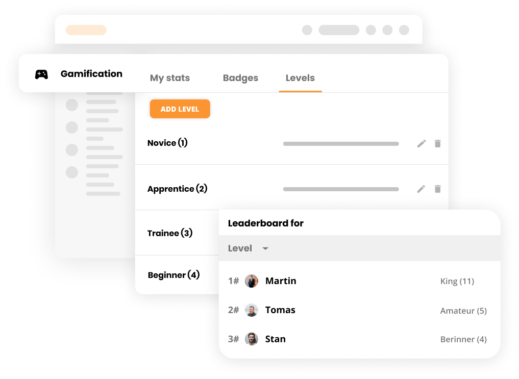 Lyderių lentelė lygiais